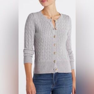 Pinque Women’s Artoie Fitted Cable Knit Cardigan - S